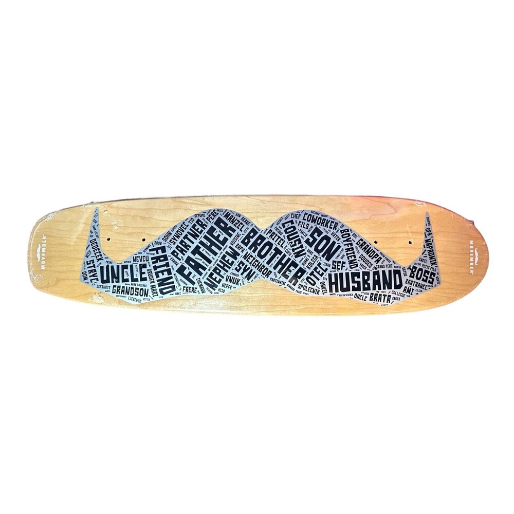 2022 MOVEMBER SKATEBOARD DECK TROPHY BY ANDREW FRANKLIN